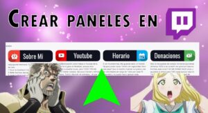 crear paneles en Twitch