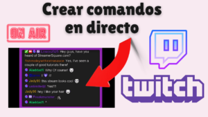 crear comandos en directo twitch